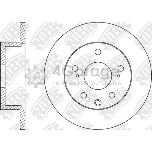 NiBK RN1537 Тормозной диск