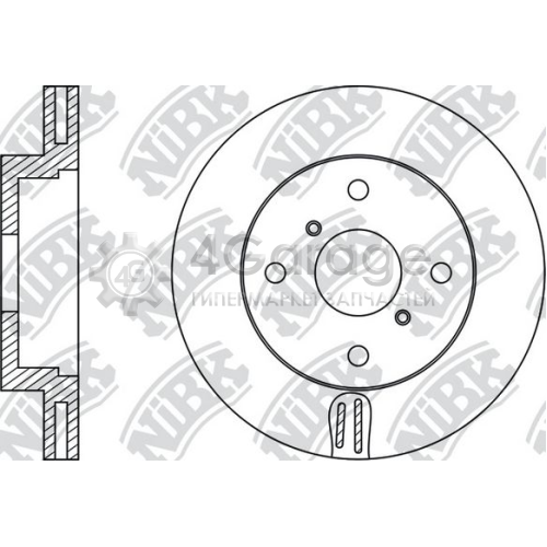 NiBK RN1484 Тормозной диск