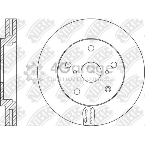 NiBK RN1578 Тормозной диск