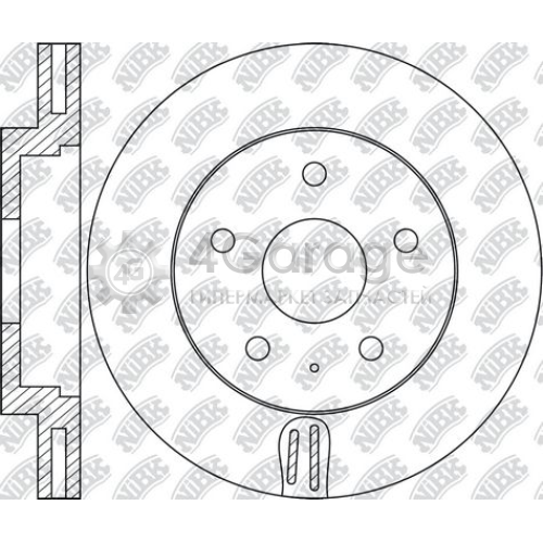 NiBK RN2073 Тормозной диск
