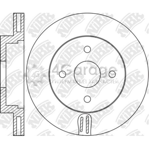 NiBK RN1458 Тормозной диск