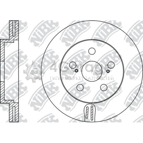 NiBK RN1142 Тормозной диск