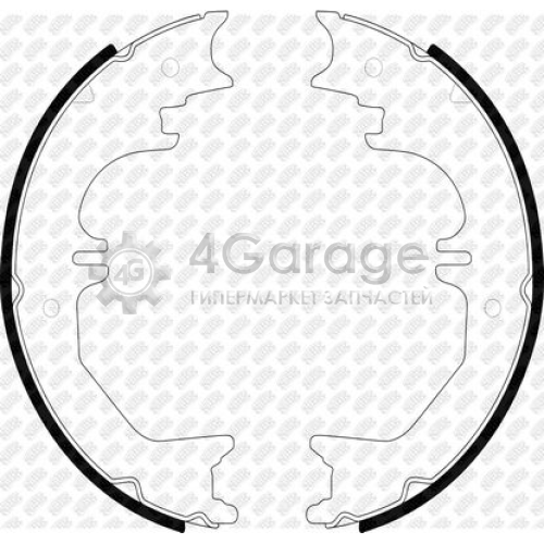 NiBK FN8905 Комплект тормозных колодок стояночная тормозная система