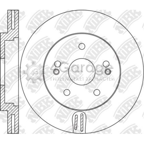 NiBK RN1644 Тормозной диск