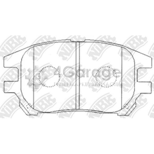 NiBK PN1481 Комплект тормозных колодок дисковый тормоз