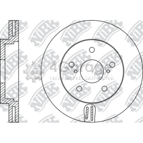 NiBK RN1351 Тормозной диск