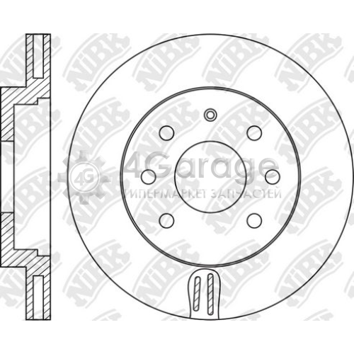 NiBK RN1206 Тормозной диск