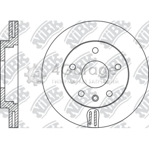 NiBK RN43008 Тормозной диск