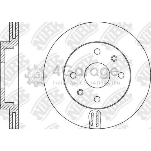 NiBK RN1571 Тормозной диск