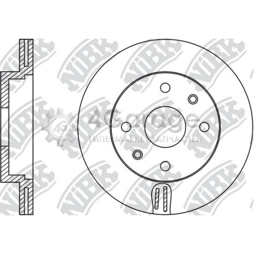 NiBK RN1127 Тормозной диск