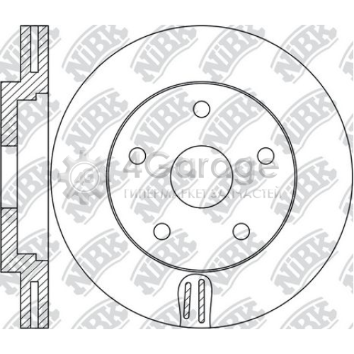 NiBK RN1725 Тормозной диск