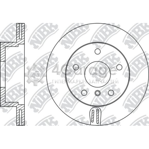 NiBK RN1398 Тормозной диск