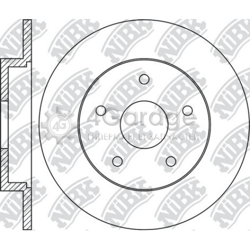 NiBK RN1368 Тормозной диск