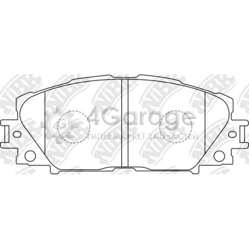 NiBK PN1508 Комплект тормозных колодок дисковый тормоз