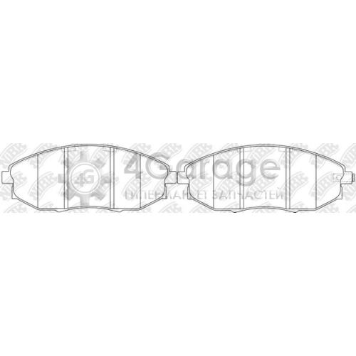 NiBK PN0380 Комплект тормозных колодок дисковый тормоз