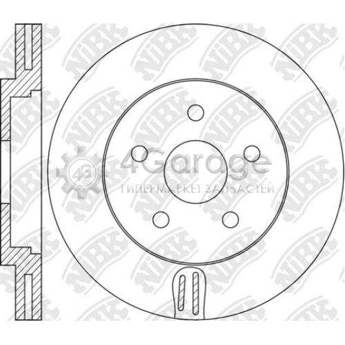 NiBK RN1470 Тормозной диск