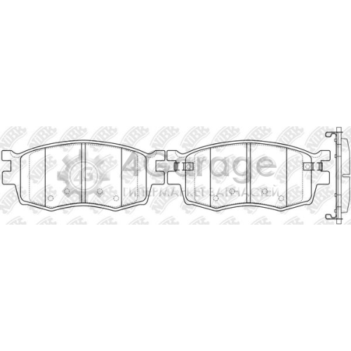 NiBK PN0435 Комплект тормозных колодок дисковый тормоз