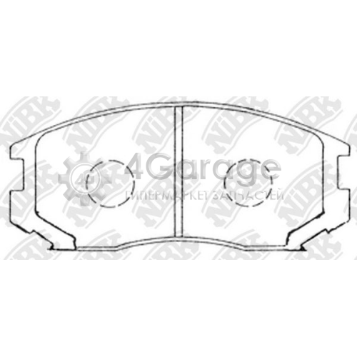 NiBK PN3285 Комплект тормозных колодок дисковый тормоз