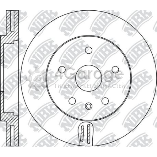 NiBK RN1673 Тормозной диск