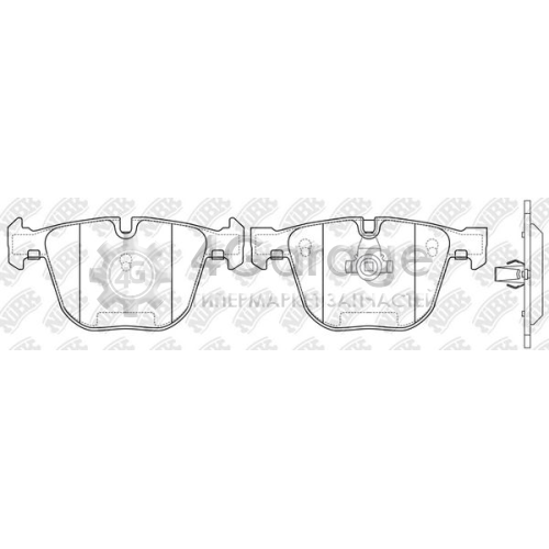 NiBK PN0326 Комплект тормозных колодок дисковый тормоз