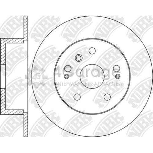 NiBK RN1444 Тормозной диск