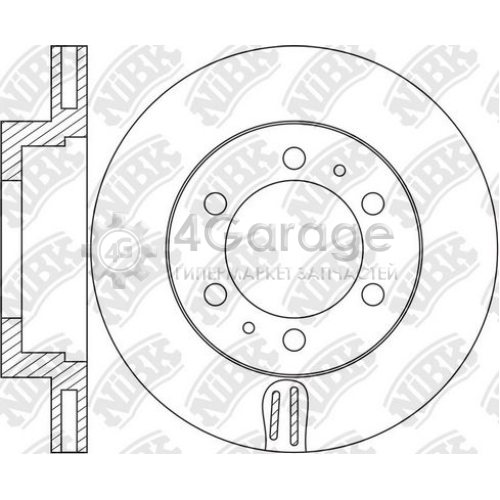 NiBK RN1664 Тормозной диск