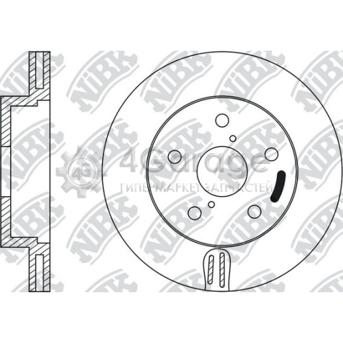 NiBK RN1010 Тормозной диск