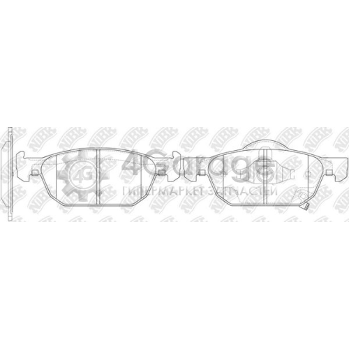 NiBK PN8863 Комплект тормозных колодок дисковый тормоз