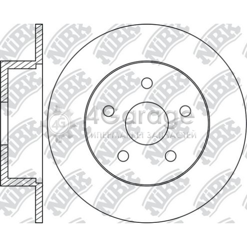 NiBK RN1251 Тормозной диск
