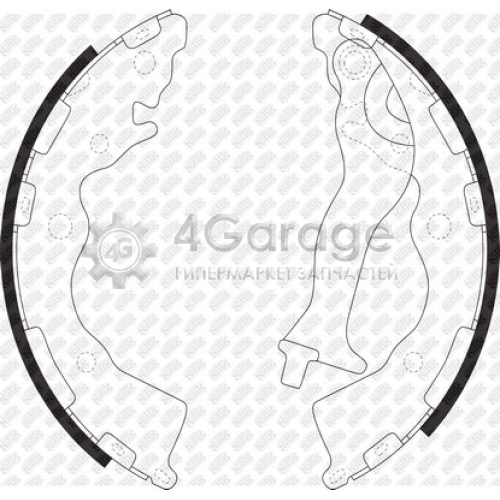 NiBK FN0617 Комплект тормозных колодок