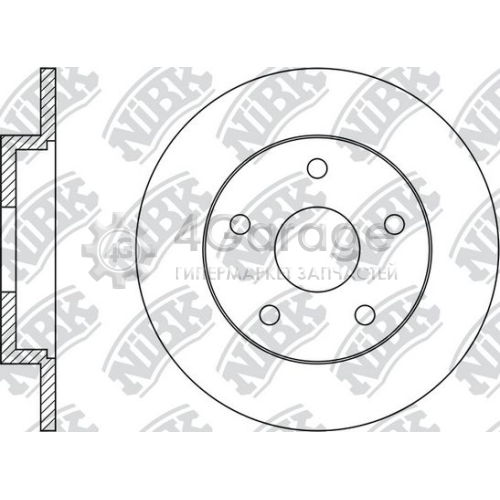 NiBK RN51002 Тормозной диск