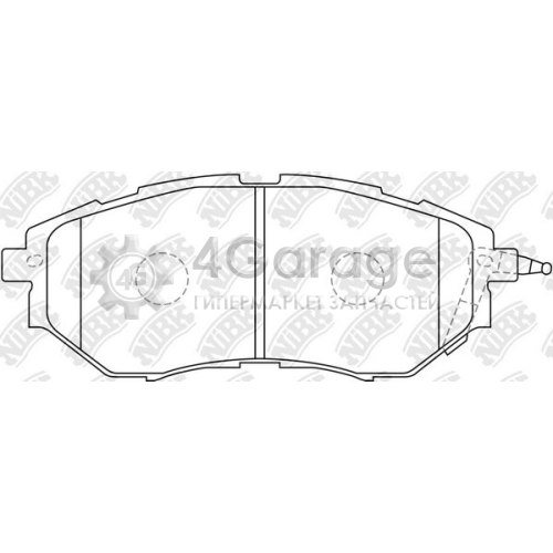 NiBK PN7499 Комплект тормозных колодок дисковый тормоз