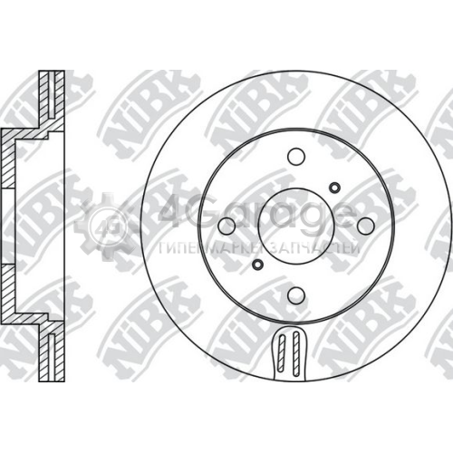 NiBK RN1205 Тормозной диск