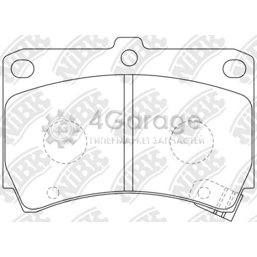 NiBK PN5232 Комплект тормозных колодок дисковый тормоз