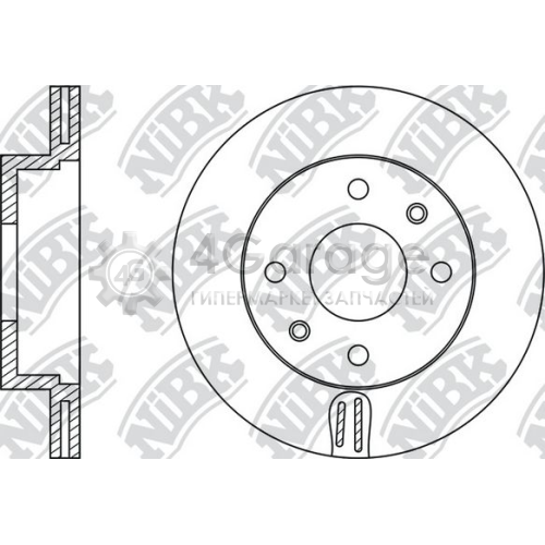 NiBK RN1221 Тормозной диск