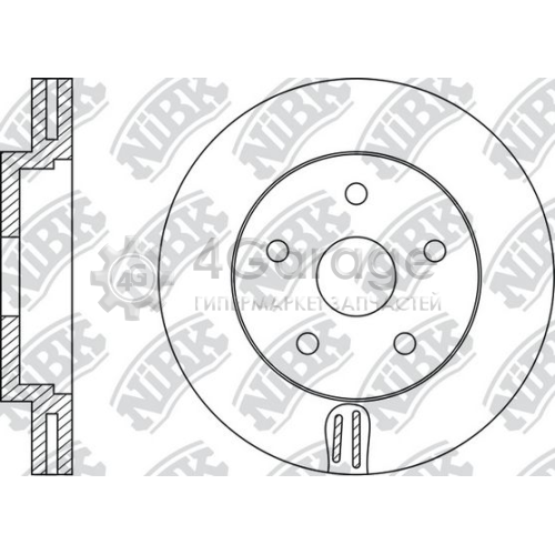 NiBK RN1196 Тормозной диск