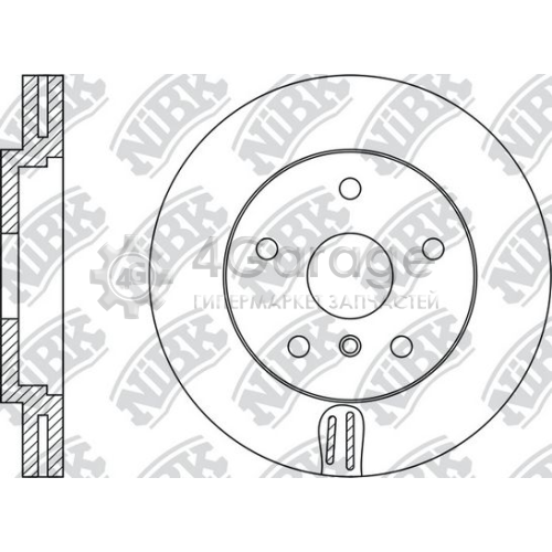 NiBK RN1427 Тормозной диск