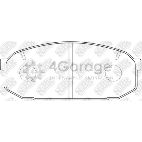 NiBK PN5300 Комплект тормозных колодок дисковый тормоз в Красноярске