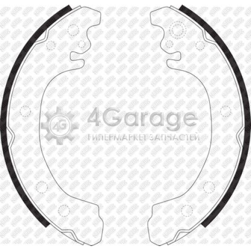 NiBK FN0627 Комплект тормозных колодок