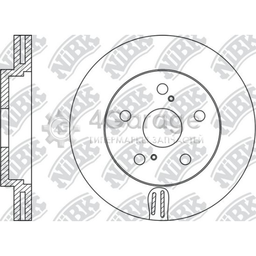 NiBK RN1162 Тормозной диск