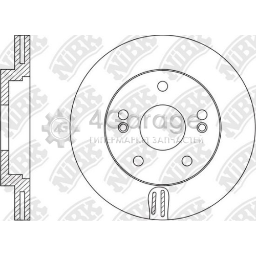 NiBK RN1548 Тормозной диск