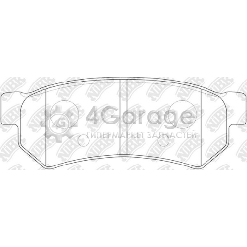 NiBK PN0442 Комплект тормозных колодок дисковый тормоз