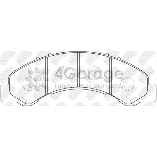 NiBK PN4464 Комплект тормозных колодок дисковый тормоз