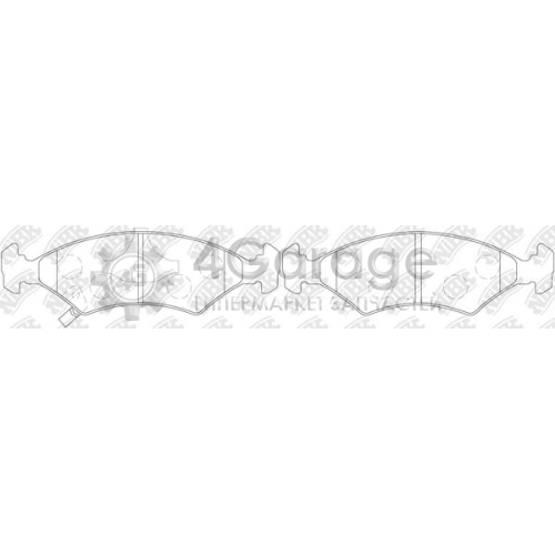 NiBK PN0051 Комплект тормозных колодок дисковый тормоз в Красноярске