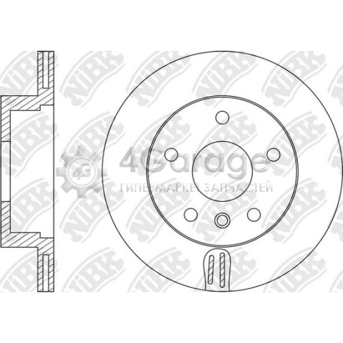 NiBK RN1543 Тормозной диск