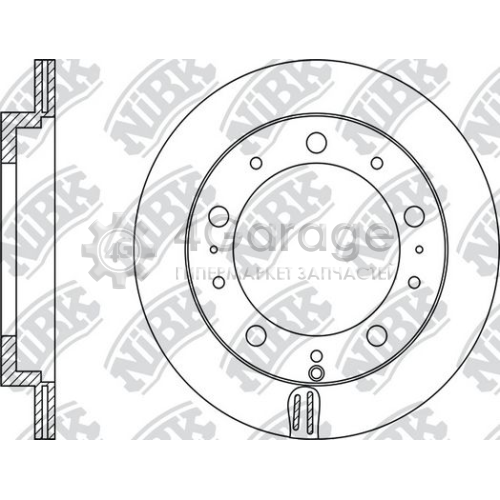 NiBK RN1215 Тормозной диск