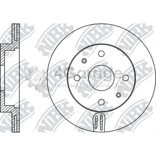 NiBK RN1481 Тормозной диск