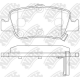 NiBK PN1835 Комплект тормозных колодок дисковый тормоз