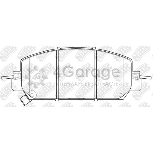 NiBK PN8818 Комплект тормозных колодок дисковый тормоз