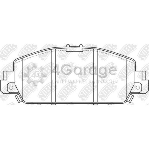 NiBK PN28005 Комплект тормозных колодок дисковый тормоз